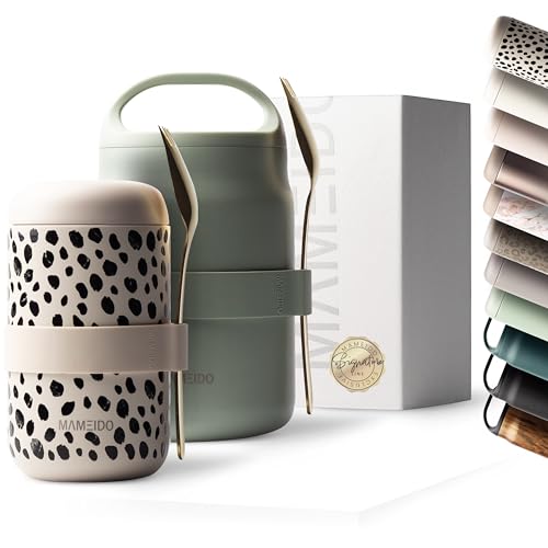 MAMEIDO Thermobehälter für Essen 500 ml, Müslibecher to go Edelstahl,...