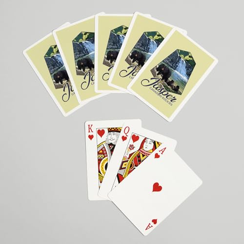 Lantern Press Jasper, Canada, Canadian Rockies, Baraja Poker 52 Cartas miniatura 7