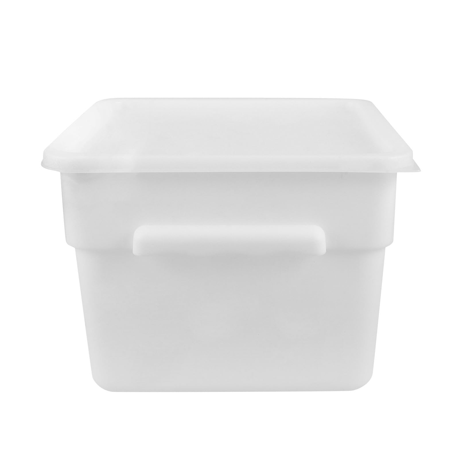 YARNOW Contenitore Quadrato in Plastica con Coperchio e Maniglia 12l