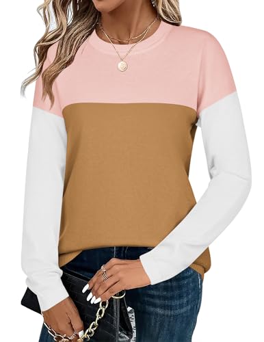 Image of Zeagoo Sweaters for Women Fall Outfits Trendy 2025 Long Sleeve Shirts Bussiness Casual Knit Pullover Sweater Tops