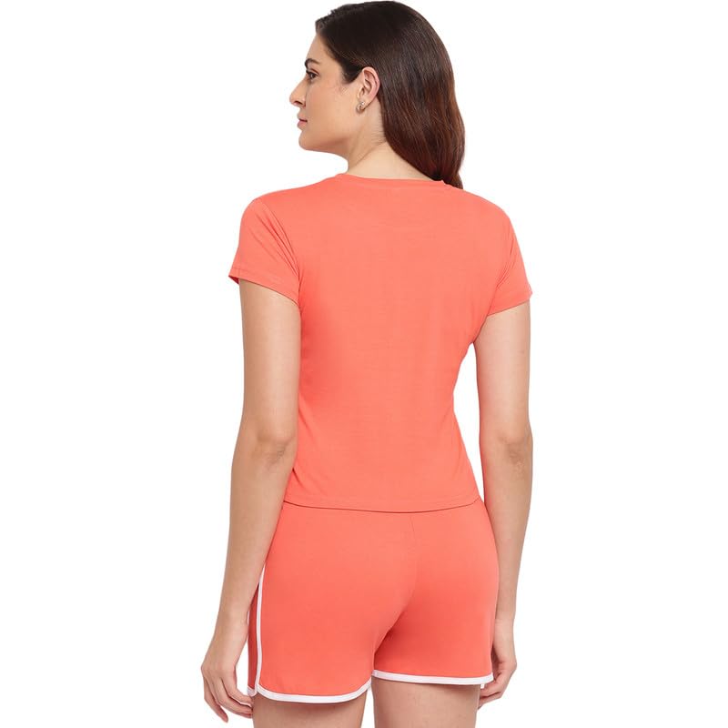 Image of Women's Cotton Printed Top and Shorts Set Pack of 1