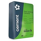 Laeto Build It Fast Set Cement Ready Mixed Just Add Water, Quick Drying Cement Suitable For Concrete Steps, Drives & Paths, Render Repair, Setting Manholes & Fence Posts - 1 x 25kg Bag
