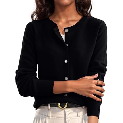 Cardigan Femme MOKBAY Noir XXL Cover