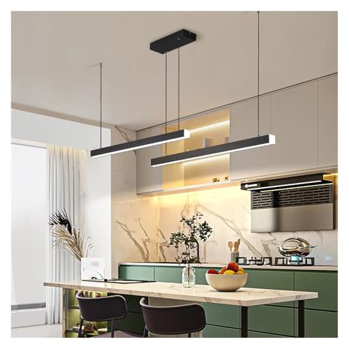 Plafonnier LED suspendu en ligne noire dorée luminaire haut de gamme