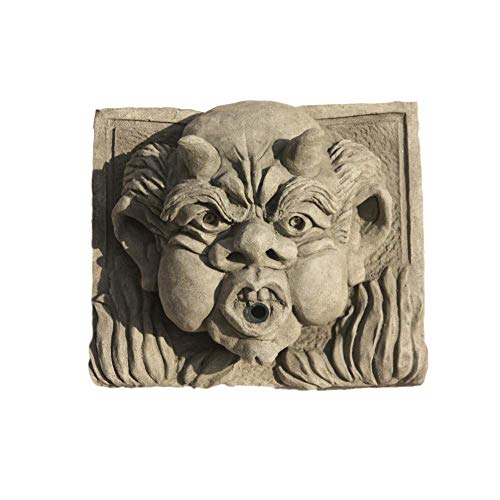 Steinfiguren Horn Gargoyle Wandschild Wasserspeier