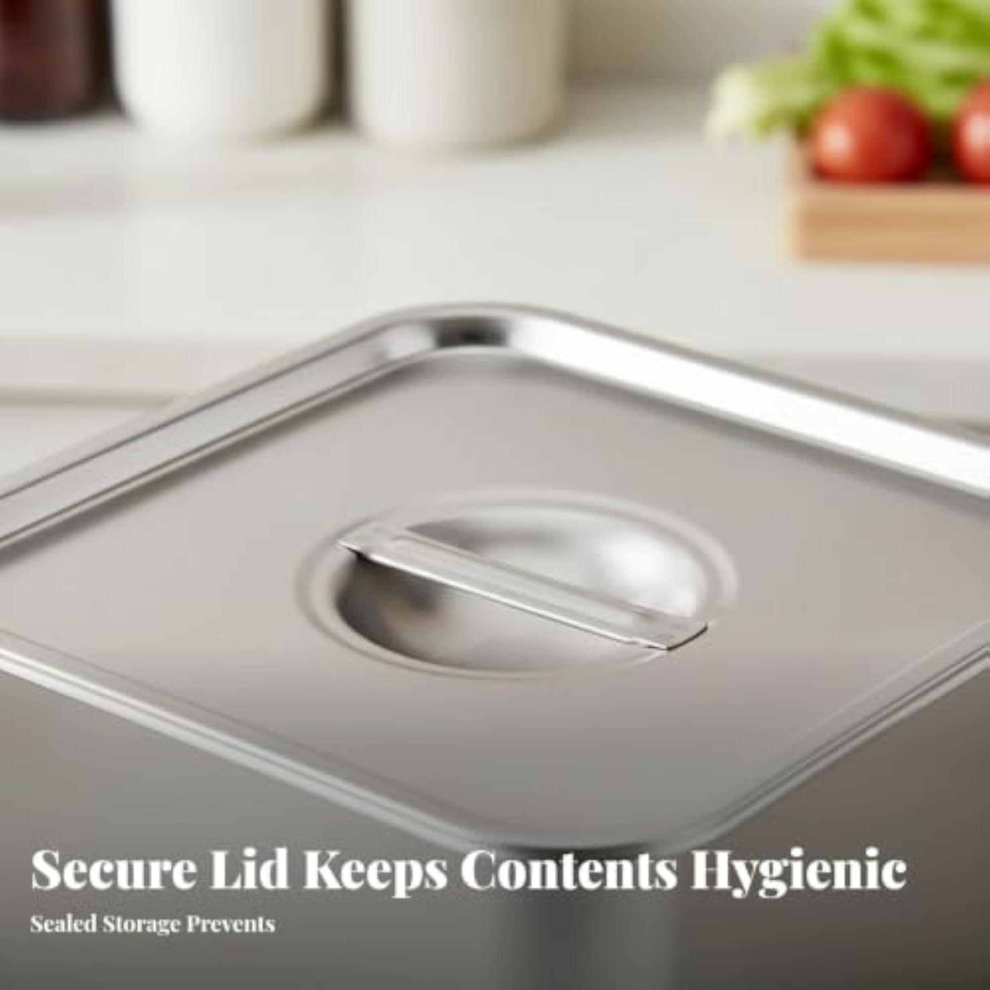 Heavy Duty Square Metal Rice Storage Container, Humidity-Resistant
