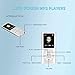 MP3 Player, Portable Lossless Sound Slim MP3 Music Player with Earphone, 1.8 Inch LCD Screen Digital Music Player, （Memory Card Not Included）(Black)