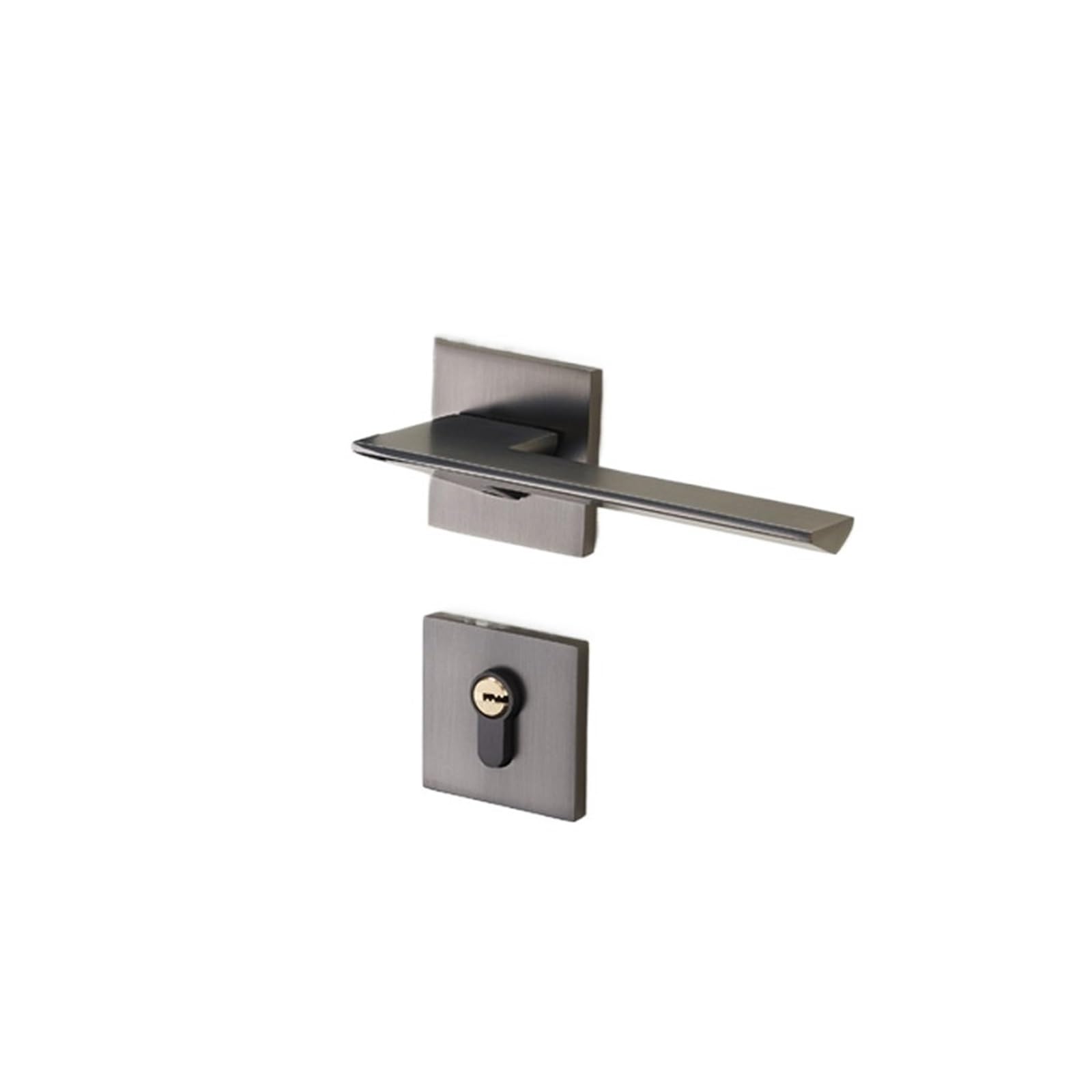 Vlalamno One Color Gray European Style Magnetic Silent Split Lock Bedroom Handle