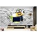 Produktbild Hintergrundbild 3D Wallpaper Wohnzimmer Benutzerdefinierte Minions Wallpaper Jungen Kinder Mädchen Schlafzimmer Lustige 3D Cartoon Fototapete Wasserdichte Wandbilder Wohnzimmer Home Decoration