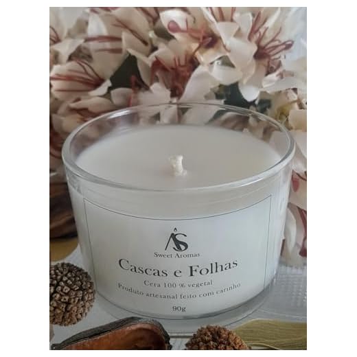 Vela Aromática Cascas e Folhas 90g - Sweet Aromas