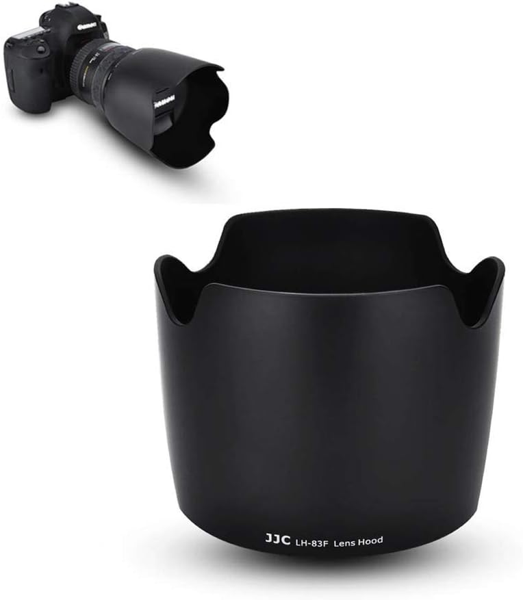 Camera Lens Hood Shade for Canon EF 24-70mm f/2.8L USM Lens Replaces Canon EW-83F Lens Hood no Vignetting Reverse Attaching -Black