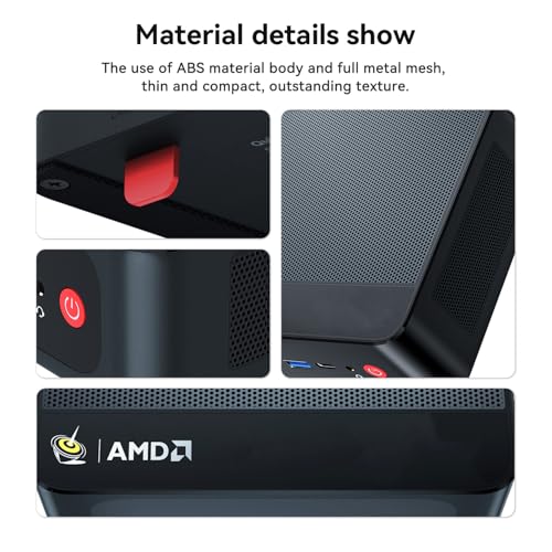 Image of Beelink Mini PC AMD Ryzen 5 5625U (up to 4.3GHz, 6C /12T), Mini Computers 16G DDR4 RAM 480GB M.2 2280 NVME SSD, 4K Triple Display /WiFi6 /BT5.4 /2.5G LAN