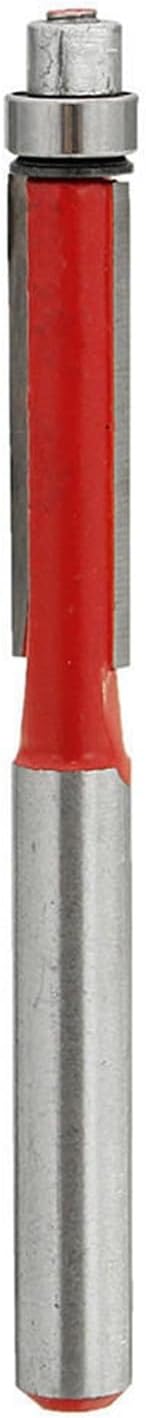 10pcs 1/4 Inch End Dual Flute Wood Edge Flush Trim Router Bit Bearing Cutter