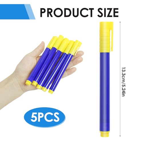 Annlpoy 5 Stück geldscheinprüfer stift prüfstift für geldscheine falschgeld prüfer euro,Geldscheinprüfer Stift für Falschgelderkennung, Geeignet für US-Dollar, Euro, Pfund, Yen, Won - Tragbar, Schnell