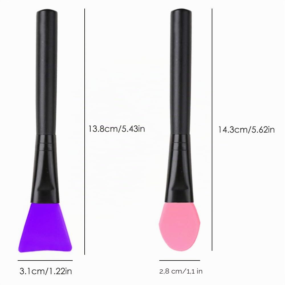 12 pezzi di pennelli magici in silicone con applicatori per resina epossidica per pittura fai da te, miscelazione e applicazione su bicchieri glitterati, tazze in acrilico, tazza