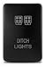 Ditch Light Switch Compatible with 5th gen 4Runner Push Button LED 32mm