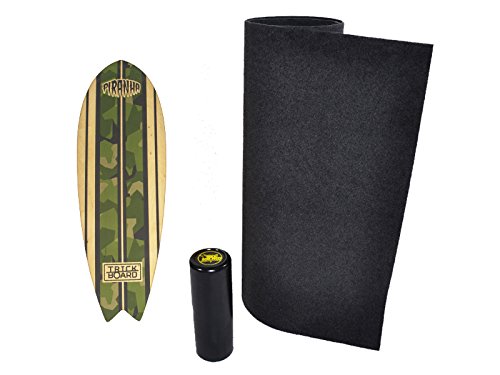 Trickboard Balance Board SET - Piranha + Roller + Carpet - Balance training Cover