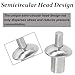 SagaSave 150pcs Aluminum Round Head Rivets, 0.28