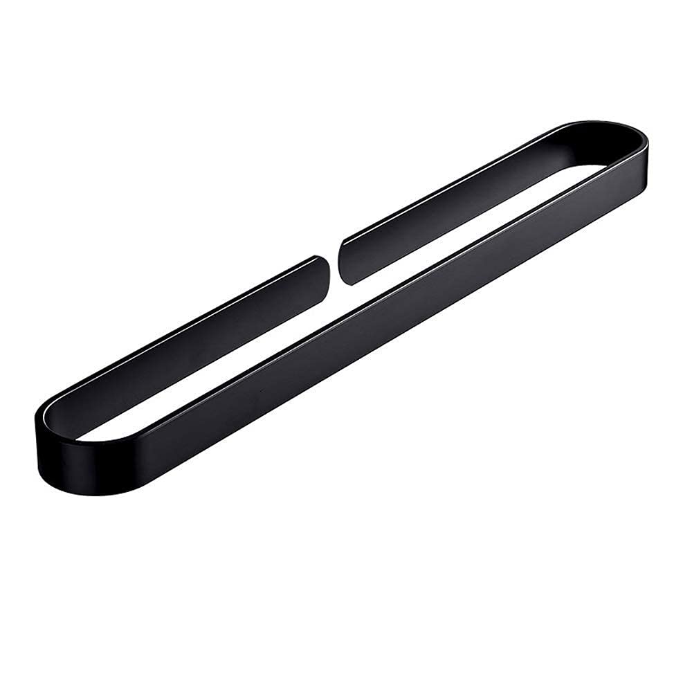 Porte-serviettes de salle den noire sans perceuse pour salle de bain