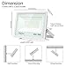 Olafus 2 Pack 60W LED Flood Light Outdoor, 6600LM Outside Security Lights, IP66 Waterproof Exterior Floodlights, 5000K Daylight White Lighting for Yard