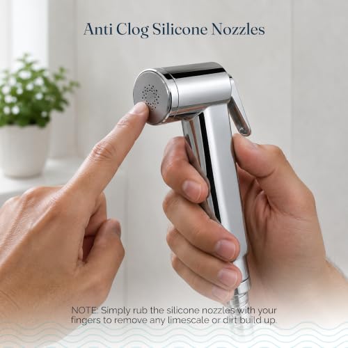 Image of JAL ABS Health Faucet Set for Toilet | Jet Spray Gun with Hose Pipe & Hook