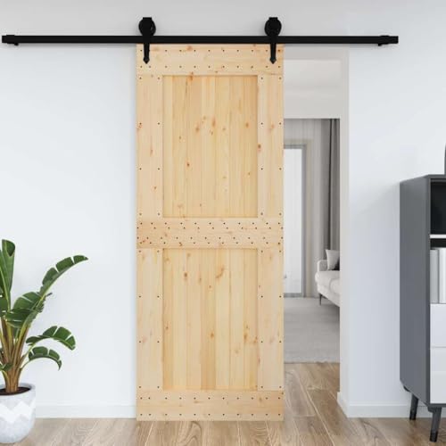 Genérico Puerta Narvik Madera Maciza Pino 90x210 cm,Bricolaje,Materiales de construcción,Puertas,154439