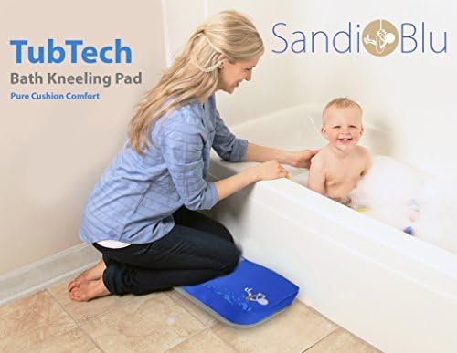 TubTech Bath Kneeling Pad for Baby Bath Time, Bath Kneeler is Placed Beside Bath Tub to Protect, Guard and Cushion Your Knees, Bath Kneeling Pad is The Ultimate Baby Bathtub Accessory!
