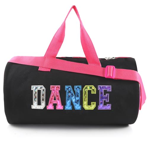 Dance Duffle Bag for Girls Sport Gym Bags Weekend Bag,Overnight Bag Dance Workout Duffel Bag with...