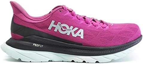 HOKA ONE ONE Womens Mach 4 Mesh Festival Fuchsia Black Trainers 7.5 US | Image 2