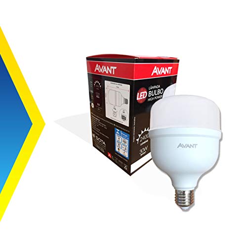 Kit 5 Lâmpada Super Bulbo Led 30w Bivt E27 Branca Fria Avant