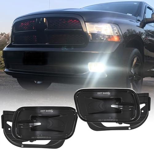 BICYACO LED Fog Lights Assembly with Mounting Brackets for 2009-2012 Dodge Ram...