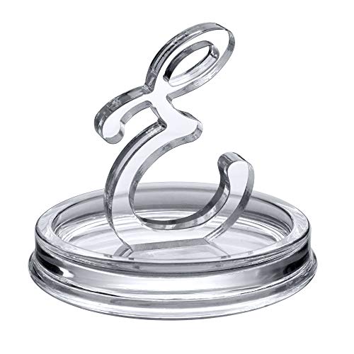 Amazing Abby - E for Eternity - Acrylic Ring Holder, Jewelry Dish, Trinket Tray (3" Dia.) - Image 6