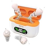 CIC Rechargeable Hearing Aids for Seniors & Adults w/Intelligent Noise Reduction - OTC Hearing Amplifiers for Men & Women, Near-Invisible, 32-Channel, Easy Use Sound Device, Long-Lasting Battery Life