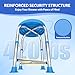 Meday Swivel Shower Chair for Inside Shower - 360 Degree Rotating Shower Seat with Reinforced Crossbar Supports 420 lb - Adjustable & Non-Slip Small Shower Stool for Senior Elderly Disabled Pregnant