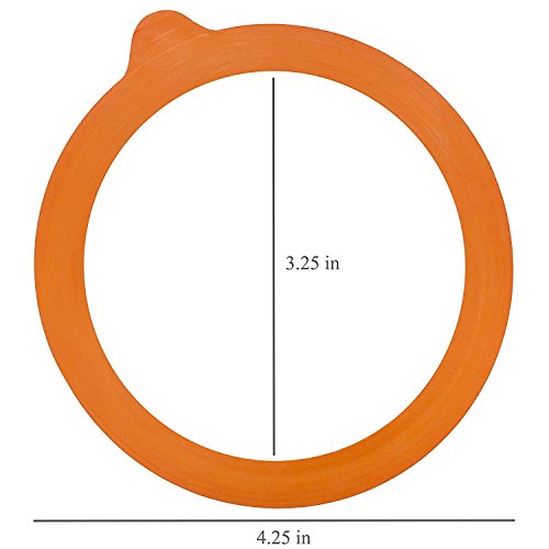 Image of Kilner 6 Pcs Replacement Rubber Seals 3L Glass Jars | Leakproof Rings for Kitchen Storage Containers | Jar Accessories