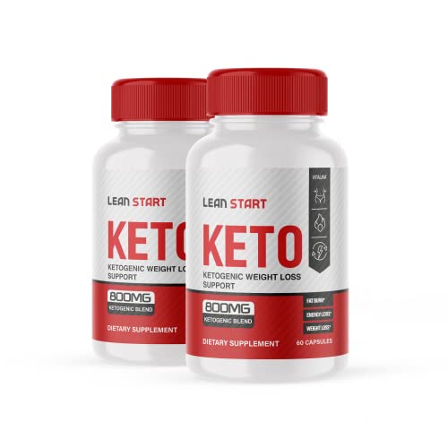 (2 Pack) Lean Start Ketogenic Pills, Lean Star Advanced Formula, Lean Start Pills 800mg 800 mg, 2 Month Supply