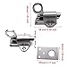 Luomorgo Stainless Steel Latch Lock Pull Ring Spring Bounce Door Bolt for Home Window Gate Security