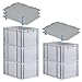 Produktbild SuperSparSet 5x Eurobox NextGen Grip mit Auflagedeckel & 4 blauen Schiebeschnappverschlüssen, HxBxT 32x40x60cm, 65L, Griffe geschlossen, Verstärkter Boden, Eurobehälter Transportbox Transportbehälter