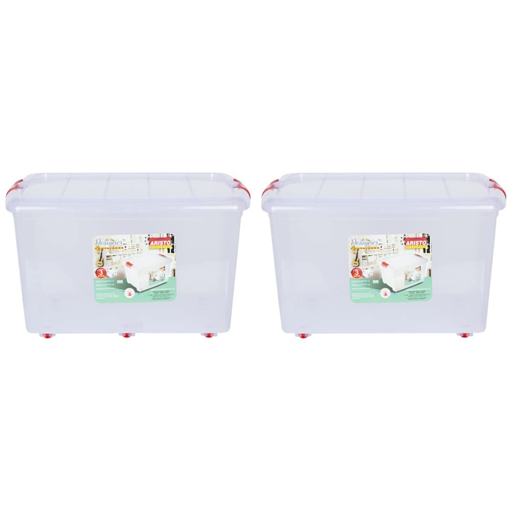 See full amazon price history chart for ARISTO Multipurpose Plastic Storage Container Box With Wheels 70 Ltr & Multipurpose Plastic Storage Container Box with Wheels 45 LTR (Clear, Transparent) ARISTO Multipurpose Plastic Storage Container Box With Wheels 70 Ltr & Multipurpose Plastic Storage Container Box with Wheels 45 LTR (Clear, Transparent) (B0BB67KNNC) Amazon Price History, Amazon Price Tracker