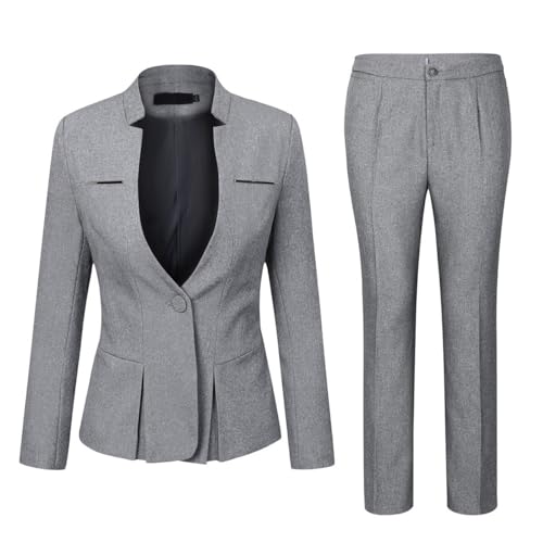 Ensemble de 2 pièces tailleur haut de gamme blazer cintré femme chic