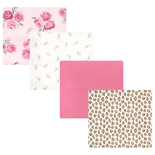 Image of Luvable Friends Little Treasure Flannel Receiving Blankets 4pk