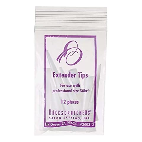 Backscratchers Stikr Extender Tips - Replacement Nozzle for Nail Silk Wrap and Fiber Glass Adhesive Cover