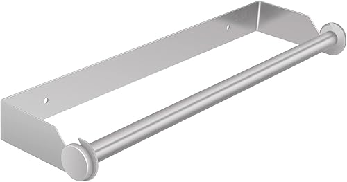 PEDORUBY - Soporte para toallas de papel para debajo del gabinete para cocina, soporte de rollo de papel de acero inoxidable SUS-304 con opción de