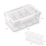 Large Cable Storage Box with Lid and Handle, Clear - Image 3