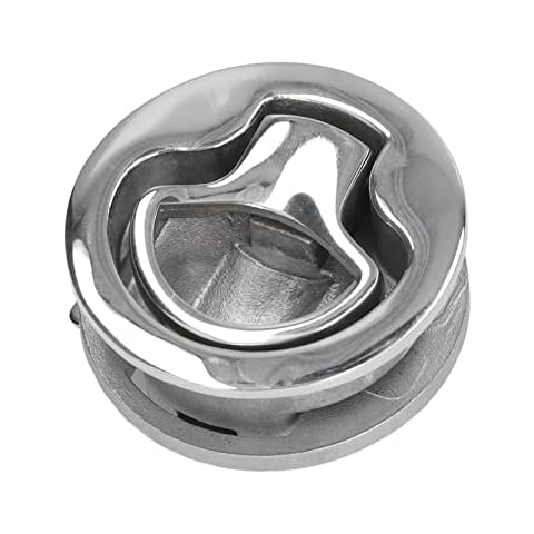 Boat Hatch Handle, 316 Stainless Steel Hidden Recessed Boat Hatch Easy to Install Flush Pull Hatch for Ship Yacht Traile Automotive Home Furniture Cover