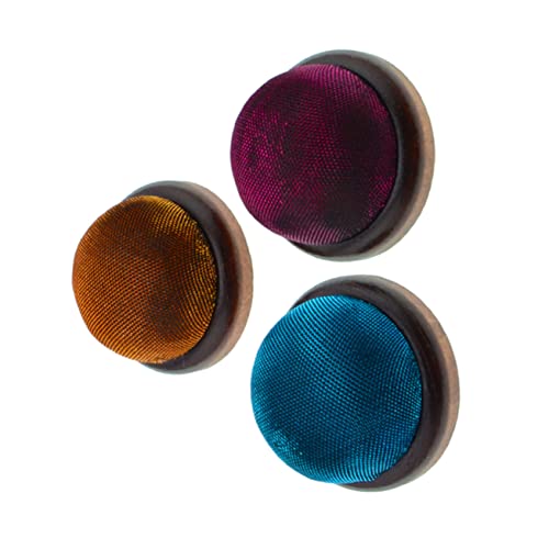 Beatifufu Sewing Pin Holder Wooden Base Sequin Pins Needle Case DIY Handcraft Tool