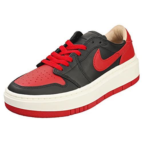 Nike AIR Jordan 1 Elevate Low SE Womens Fashion Trainers in Black Red - 8.5 US