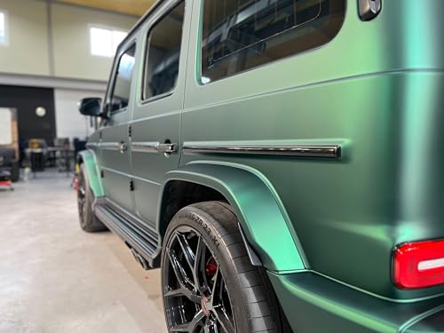 Image of ColorFusion PPF by VViViD, Satin Stealth Chrome Stealth Green Dry Apply PPF Vinyl Car Wrap Roll 10ft x 5ft