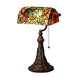 ステンドグラス テーブルランプ テーブルライト スタンドランプ スタンドライト アンティーク レトロ おしゃれ ティファニー ステンドランプ ベッドサイド ベッドライト 卓上 ランプ スタンド 蜻蛉 LED対応 BIEYE照明L20175