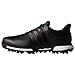 adidas Golf mens Golf Tour360 Boost Spiked Shoe , Black/Black/Gold Metallic , 10 D(M) US